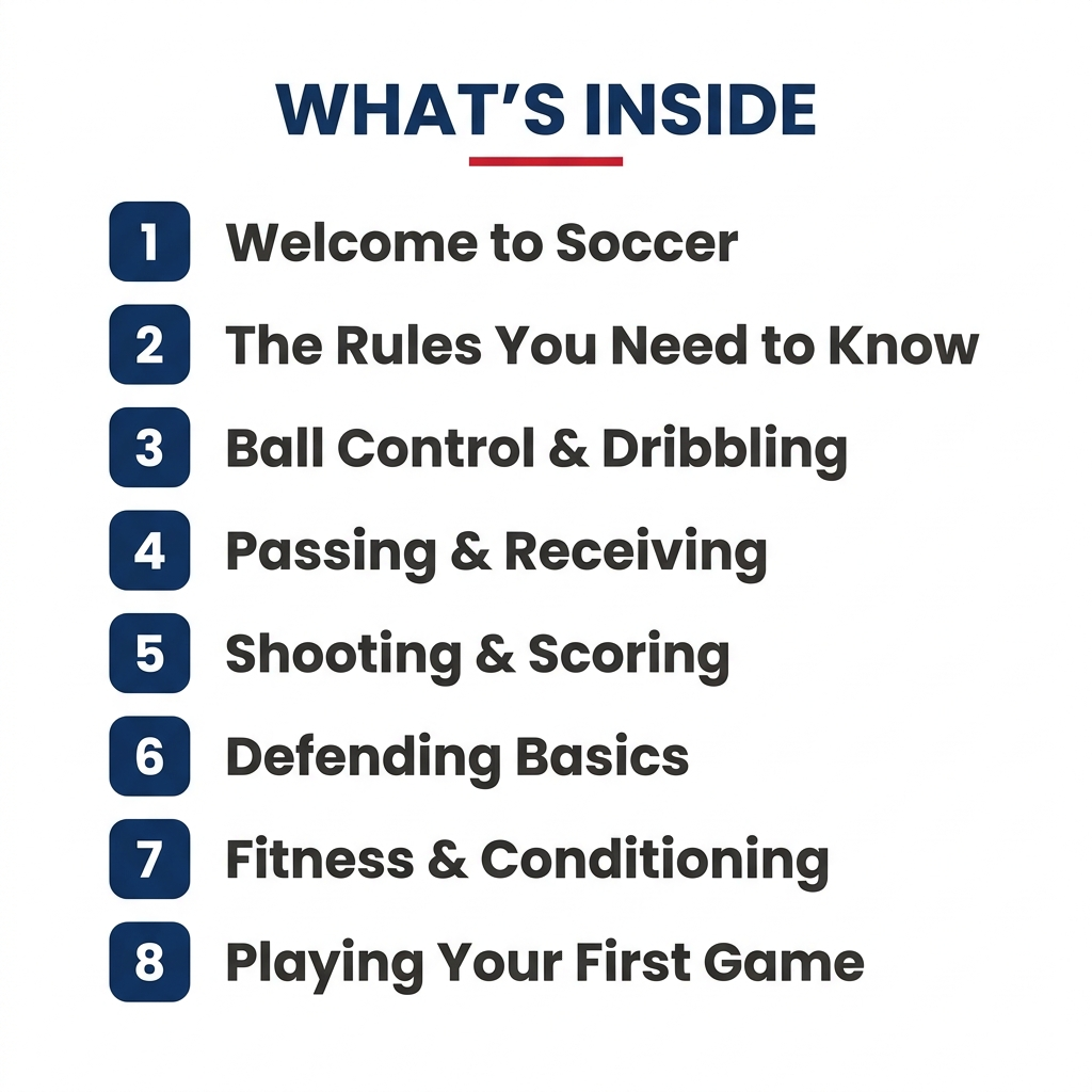 What's inside — the 8 chapters of the Football Starter Pack